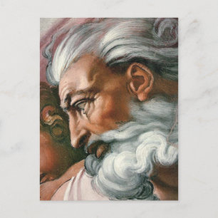 Michelangelo Creatie Adam God Art Briefkaart
