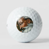 Michelangelo Creatie Adam God Art Golfballen (Voorkant)