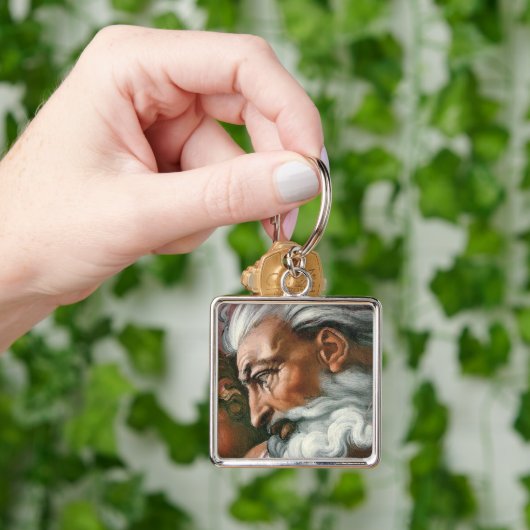 Michelangelo Creatie Adam God Art Sleutelhanger (Hand)