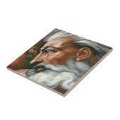 Michelangelo Creatie Adam God Art Tegeltje (Zijkant)