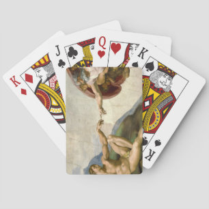 Michelangelo Creatie van Adam Art Pokerkaarten
