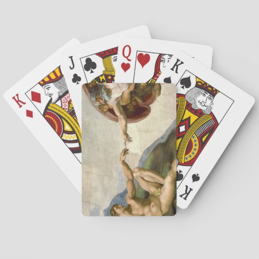 Michelangelo Creatie van Adam Art Pokerkaarten (Achterkant)