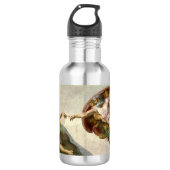 Michelangelo Creatie van Adam Art Waterfles (Voorkant)
