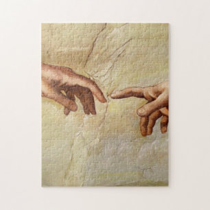 Michelangelo Creatie van Adam Sistine Chapel Legpuzzel