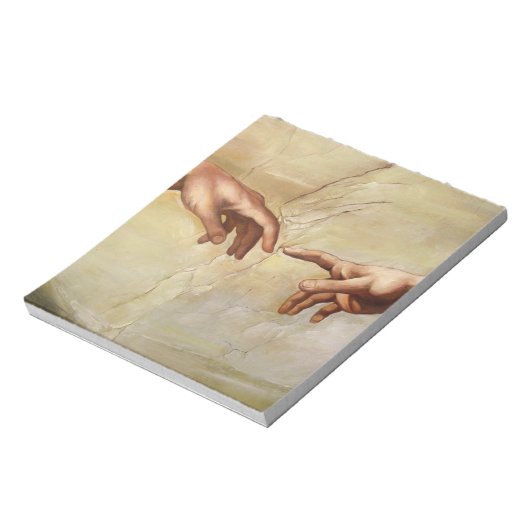 Michelangelo Creatie van Adam Sistine Chapel Notitieblok (Gedraaid)