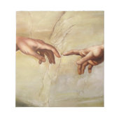 Michelangelo Creatie van Adam Sistine Chapel Notitieblok (Voorkant)