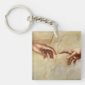 Michelangelo Creatie van Adam Sistine Chapel Sleutelhanger (voorkant)