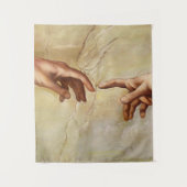 Michelangelo Creatie van Adam Sistine Chapel Wandkleed (Voorkant)