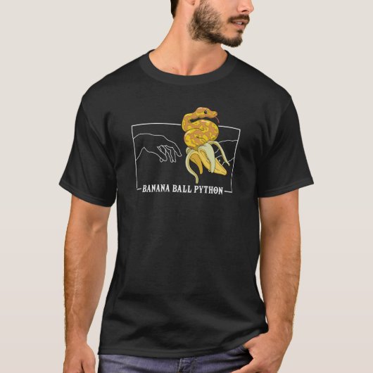 Michelangelo Creation of Adam Banana Ball Python S T-shirt (Voorkant)
