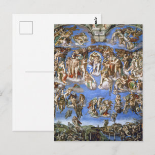 Michelangelo Het Laatste Oordeel Kunstprint Briefkaart