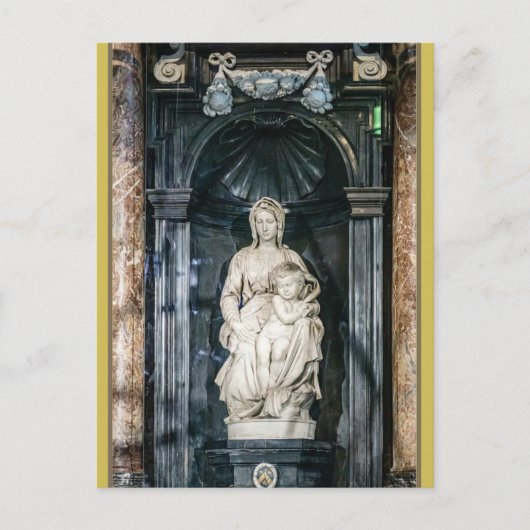 Michelangelo Madonna van Brugge Briefkaart (Voorkant)