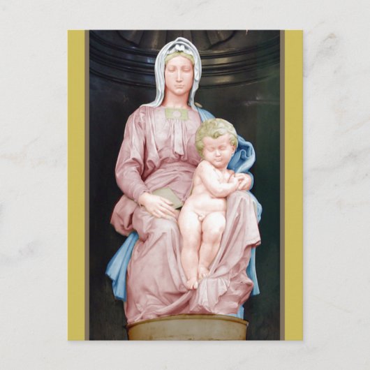Michelangelo Madonna van Brugge Briefkaart (Voorkant)