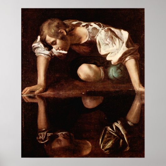 Michelangelo Merisi da Caravaggio-Narcissus Poster (Voorkant)