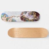 Michelangelo - Schepping van Adam Geïsoleerd Skateboard (Horizontaal)