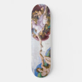 Michelangelo - Schepping van Adam Geïsoleerd Skateboard (Voorkant)