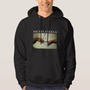 Michelangelo schepping van Adam  kunst Hoodie