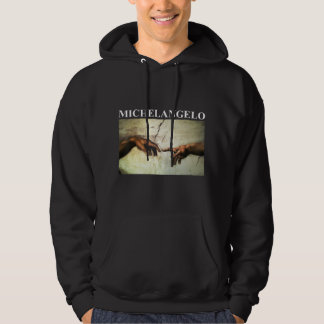 Michelangelo schepping van Adam kunst Hoodie