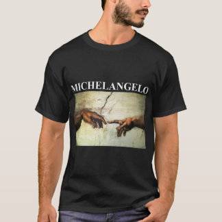 Michelangelo schepping van Adam kunst T-shirt
