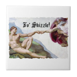 Michelangelo Schepping Van De Mens Vuist Bump Fo S Tegeltje