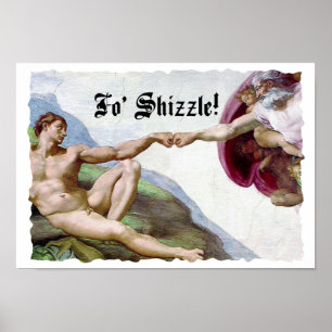 Michelangelo Schepping Van De Mens Vuiststoot Fo S Poster