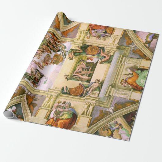 Michelangelo - Sistine Chapel Ceiling Cadeaupapier (Uitgerold)