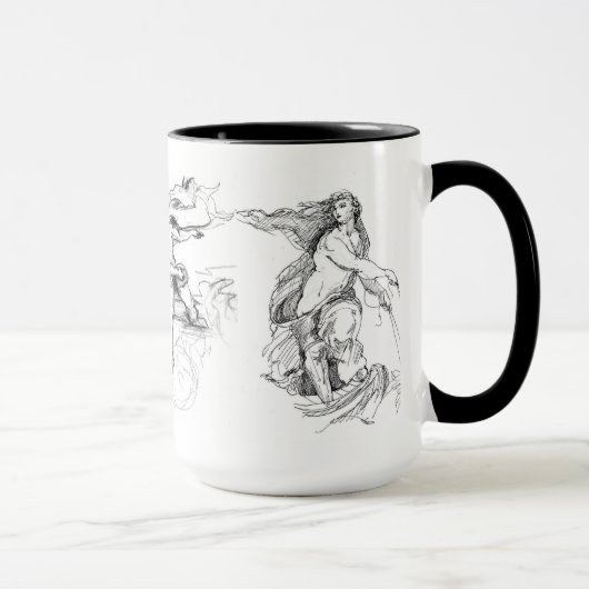 Michelangelo Titian en Raphael (15 oz) Mok (Rechts)