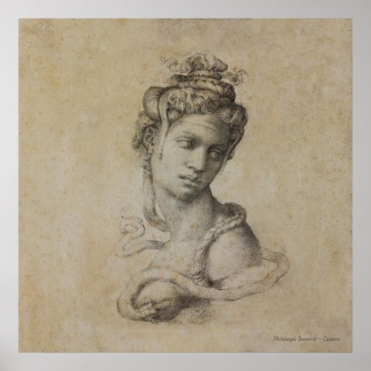 MICHELANGELO'S CLEOPATRA DRAWING POSTER (Voorkant)