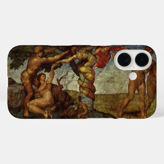 Michelangelo's Herfst en Uitwijzing, Hof van Eden Case-Mate iPhone Case (Achterkant (horizontaal))