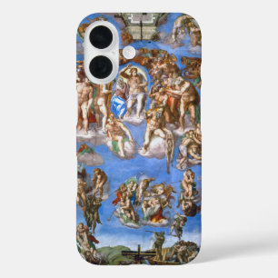 Michelangelo's Het Laatste Oordeel iPhone 16 Hoesje