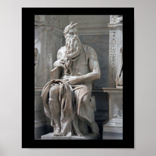 Michelangelo's Mozes Poster