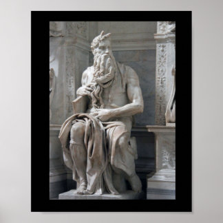 Michelangelo's Mozes Poster