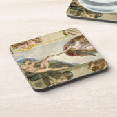 Michelangelo's Schepping van Man (Schepping van Ad Bier Onderzetter (Linkerzijde)