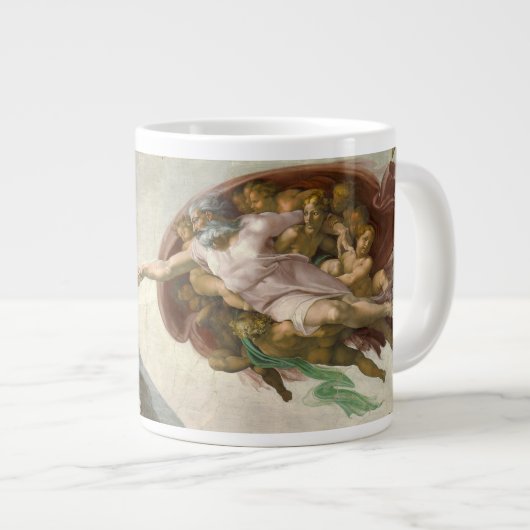Michelangelo's Schepping van Man (Schepping van Ad Extra Grote Beker (Voorkant rechts)