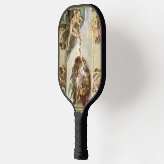 Michelangelo's Schepping van Man (Schepping van Ad Pickleball Paddle (Links)