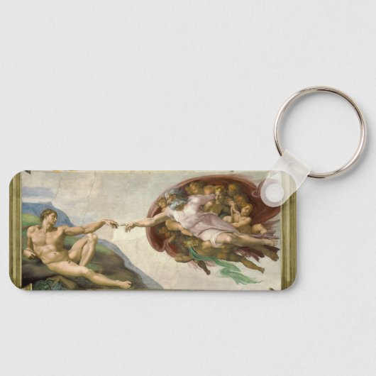 Michelangelo's Schepping van Man (Schepping van Ad Sleutelhanger (Voorkant)