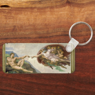 Michelangelo's Schepping van Man (Schepping van Ad Sleutelhanger