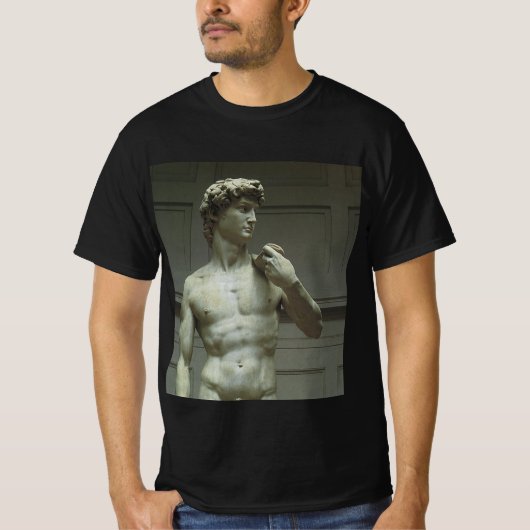 Michelangelo's standbeeld van David T-shirt (Voorkant)
