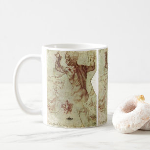 Michelangelo's Studie van een Libische Sibylle Koffiemok