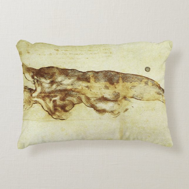 Michelangelo's studie voor de slag bij Cascina Accent Kussen (Voorkant)