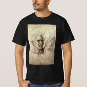 Michelangelo's Verdoemde Ziel, Hoofd van een Man T-shirt