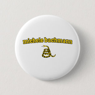 Michele Bachmann Gadsden Snake Ronde Button 5,7 Cm