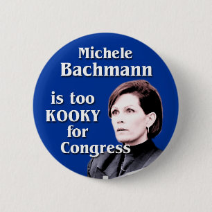 Michele Bachmann is te gek voor het Congres Ronde Button 5,7 Cm