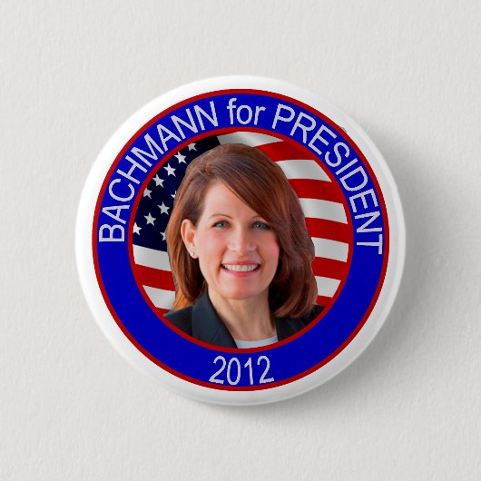 Michele Bachmann Ronde Button 5,7 Cm (Voorkant)