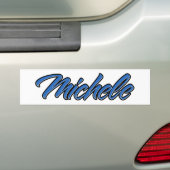 Michele Nom bleu Aufkleber Autoaufkleber Sticker (En voiture)