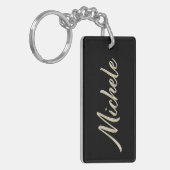 Michele Nom whitegold Porte-clés (Devant gauche)