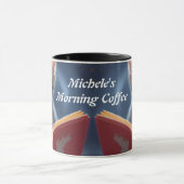 Michele's Morning Coffee Gepersonaliseerde  Mok (Midden)
