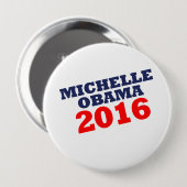 MICHELL OBAMA 2016.png Ronde Button 4,0 Cm (Voorkant /achterkant)