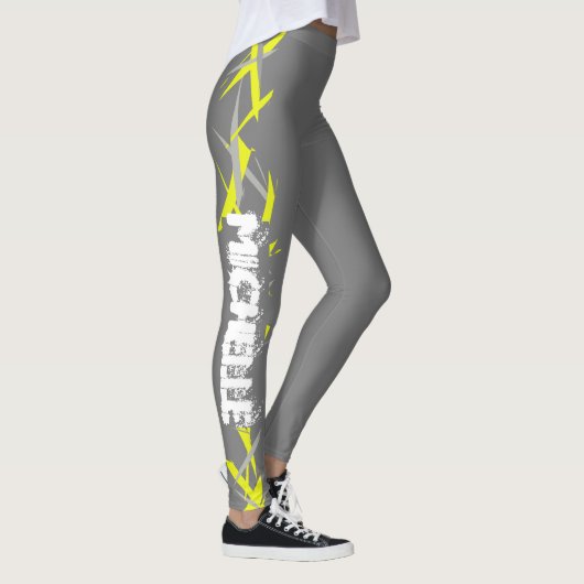 Michelle Ajouter Votre Nom Leggings Art Abstrait (Droite)