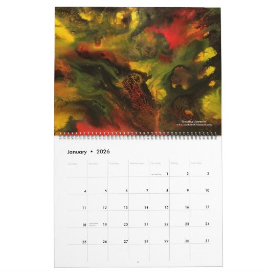 Michelle Brunmier 2012 Agenda (groot) Kalender (Jan 2026)