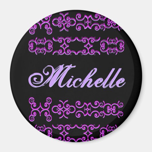 Michelle Designer Nom Magnet (Devant)